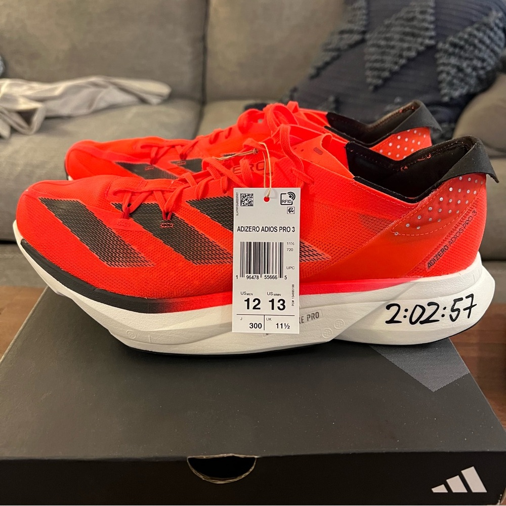 Adidas Adizero Adios Pro 3 Red Men's Shoes